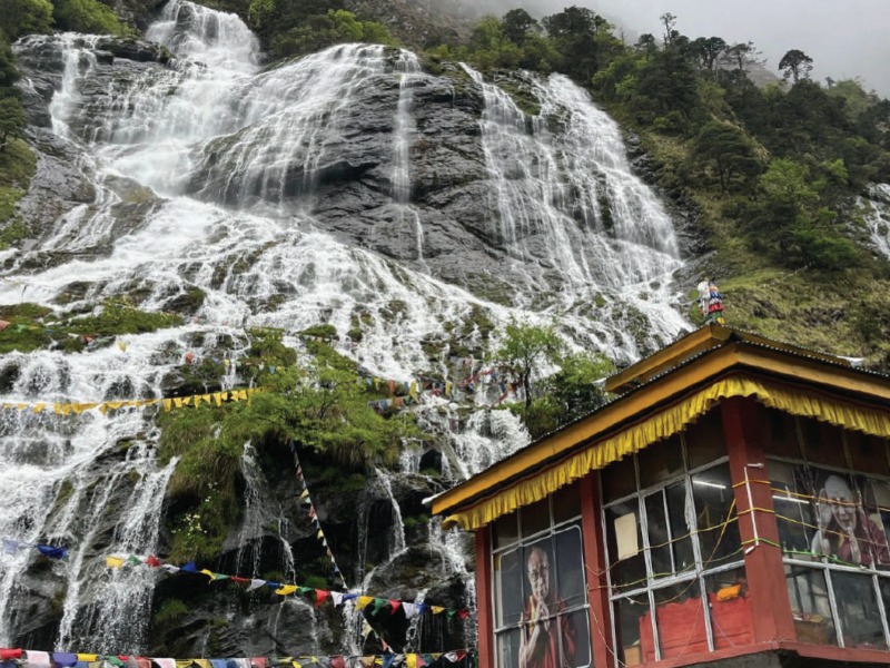 CHUMI GYATSE WATERFALL: A SACRED WATERFALL ON INDIA’S REMOTE FRONTIER